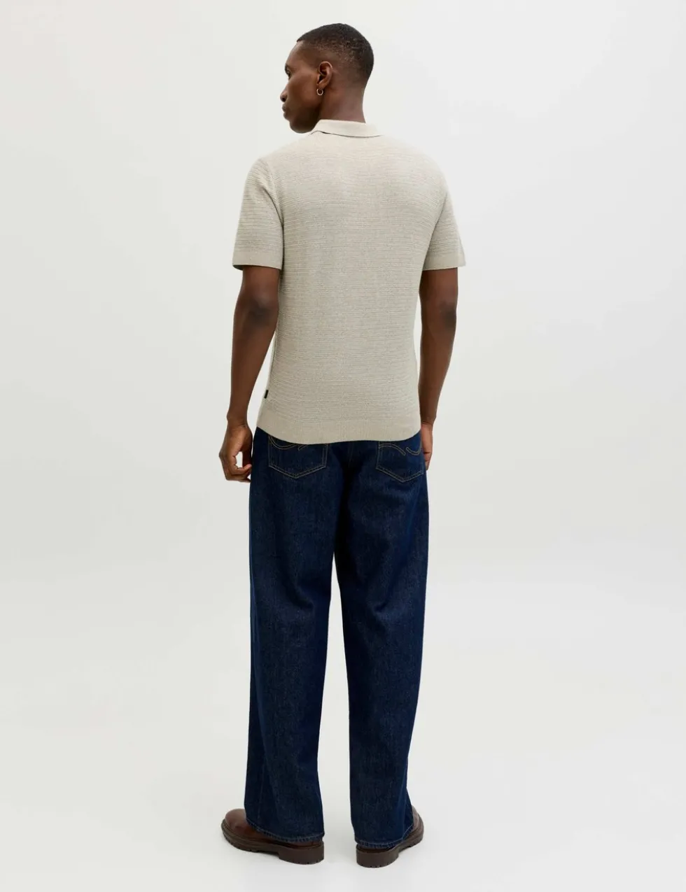 Pure Cotton Knitted Polo Shirt