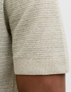 Pure Cotton Knitted Polo Shirt