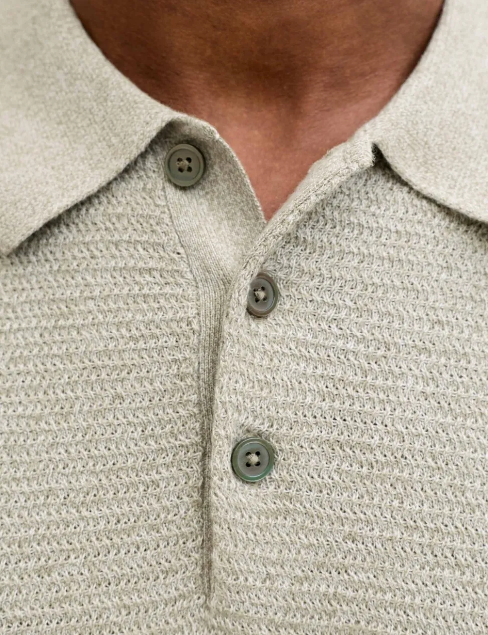 Pure Cotton Knitted Polo Shirt