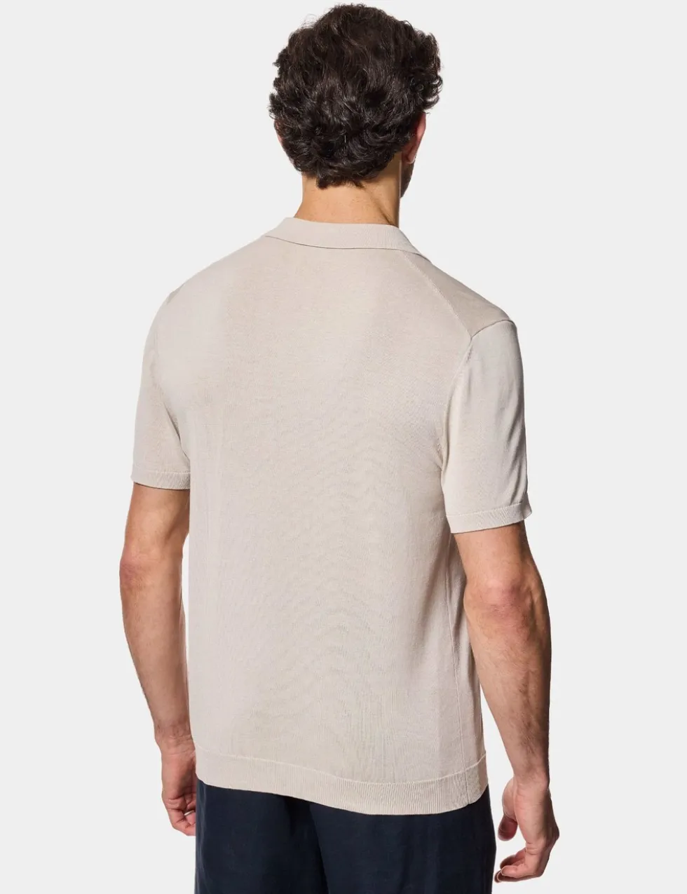 Pure Cotton Knitted Polo Shirt
