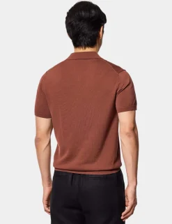 Pure Cotton Knitted Polo Shirt