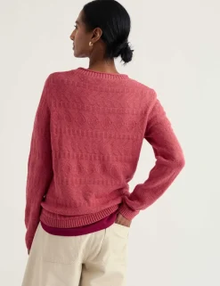 Pure Cotton Knitted Relaxed Jumper