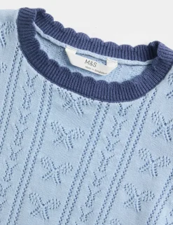 Pure Cotton Knitted Top (2-10 Yrs)