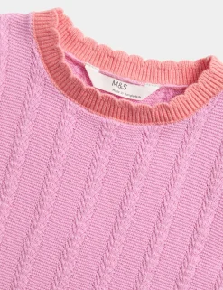 Pure Cotton Knitted Top (2-10 Yrs)