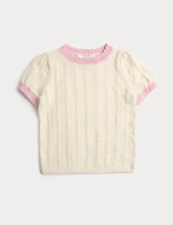 Pure Cotton Knitted Top (2-10 Yrs)