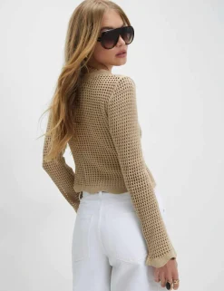 Pure Cotton Knitted V-Neck Cardigan