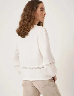 Pure Cotton Lace Detail Top