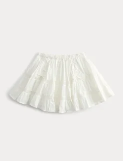 Pure Cotton Lace Up Elasticated Waist Skirt (6-16 Yrs)