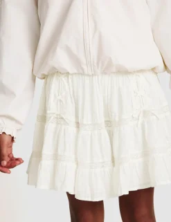 Pure Cotton Lace Up Elasticated Waist Skirt (6-16 Yrs)