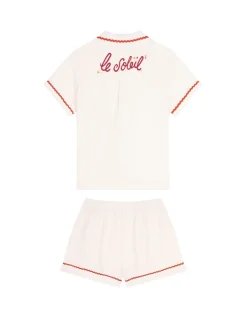 Pure Cotton Le Soleil Slogan Pyjama Set