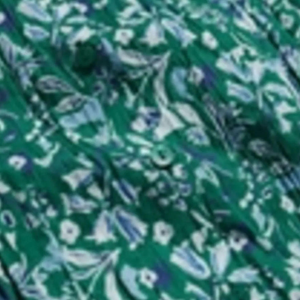 Pure Cotton Leaf Print Shirt