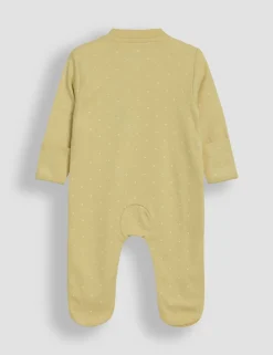 Pure Cotton Lemon Applique Zip Sleepsuit (0-12 Mths)