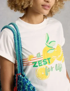Pure Cotton Lemon Graphic T-Shirt