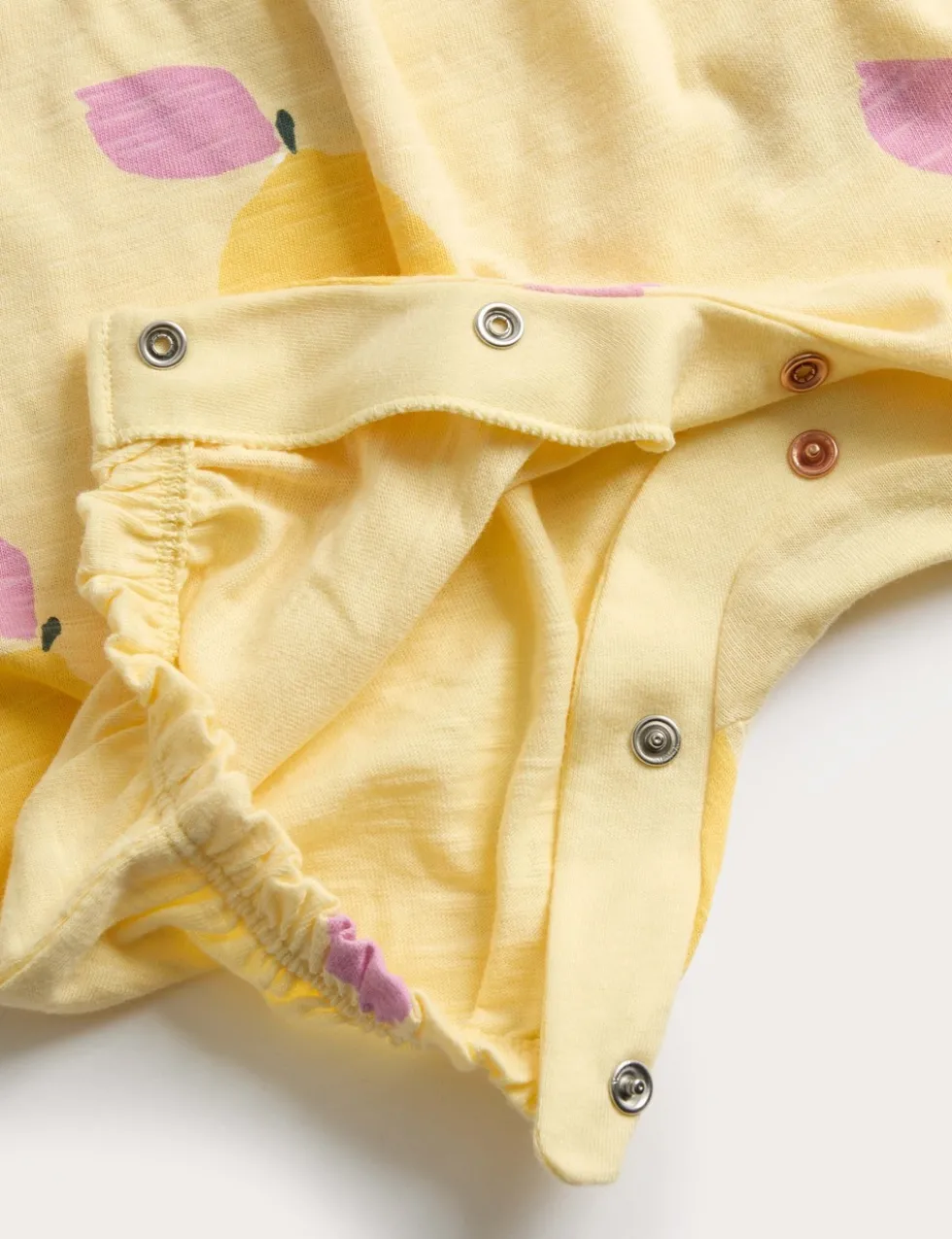 Pure Cotton Lemon Print Romper (0-3 Yrs)