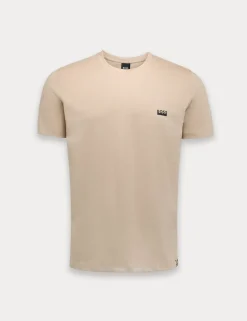 Pure Cotton Logo Detail Crew Neck T-Shirt