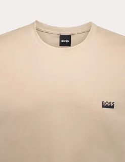 Pure Cotton Logo Detail Crew Neck T-Shirt