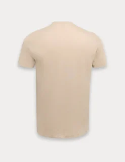 Pure Cotton Logo Detail Crew Neck T-Shirt