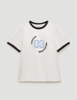 Pure Cotton London to Melbourne Graphic T-Shirt