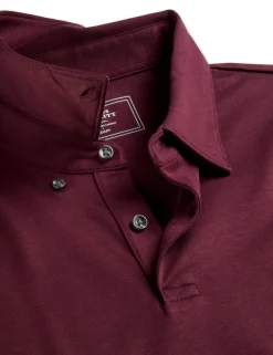 Pure Cotton Long Sleeve Polo Shirt