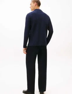 Pure Cotton Long Sleeve Polo Shirt