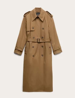Pure Cotton Longline Trench Coat