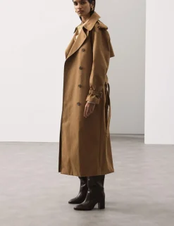 Pure Cotton Longline Trench Coat