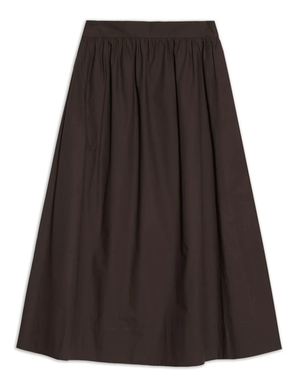Pure Cotton Midaxi A-Line Skirt