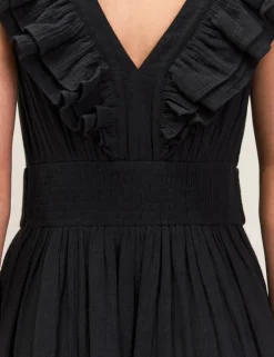 Pure Cotton Midaxi Tiered Dress