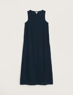 Pure Cotton Midi Shift Dress
