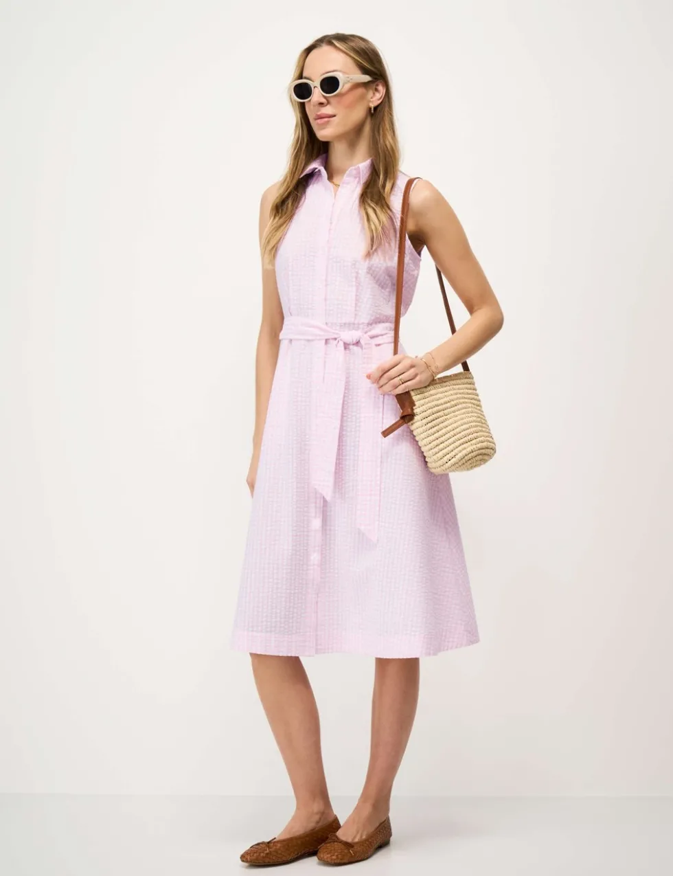 Pure Cotton Midi Shirt Dress