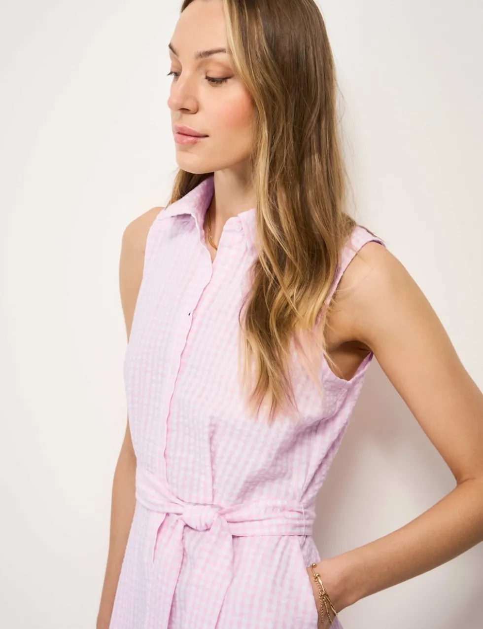 Pure Cotton Midi Shirt Dress