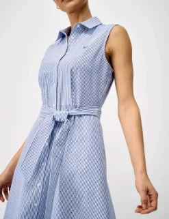 Pure Cotton Midi Shirt Dress