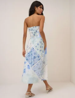 Pure Cotton Midi Waisted Dress