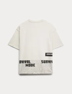 Pure Cotton Minecraftâ„¢ T-Shirt (6-16 Yrs)