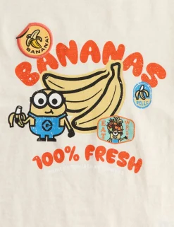 Pure Cotton Minionsâ„¢ Banana Graphic T-Shirt (2-8 Yrs)