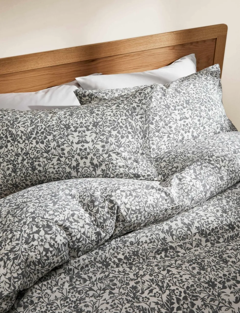 Pure Cotton Mirrored Floral Bedding Set