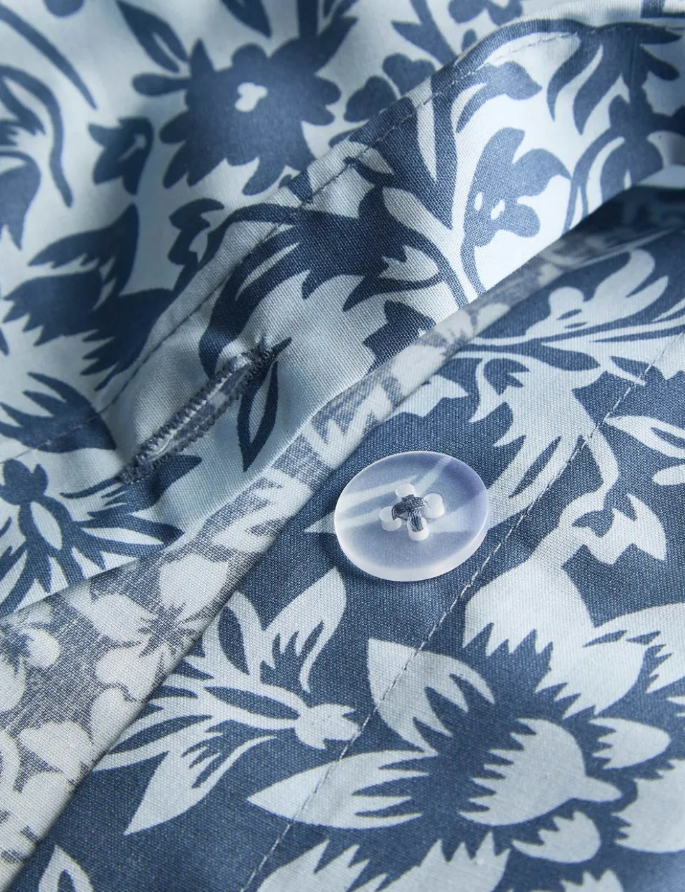 Pure Cotton Mirrored Floral Bedding Set