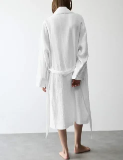 Pure Cotton Muslin Dressing Gown