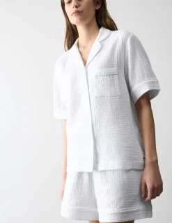 Pure Cotton Muslin Revere Shortie Set