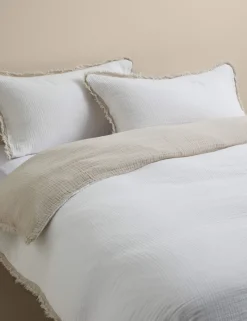 Pure Cotton Muslin Reversible Bedding Set
