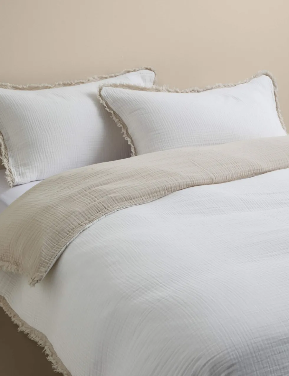 Pure Cotton Muslin Reversible Bedding Set