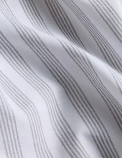Pure Cotton Narrow Stripe Ruffle Bedding Set