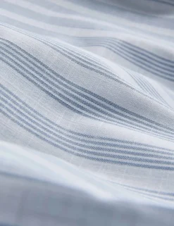Pure Cotton Narrow Stripe Ruffle Bedding Set
