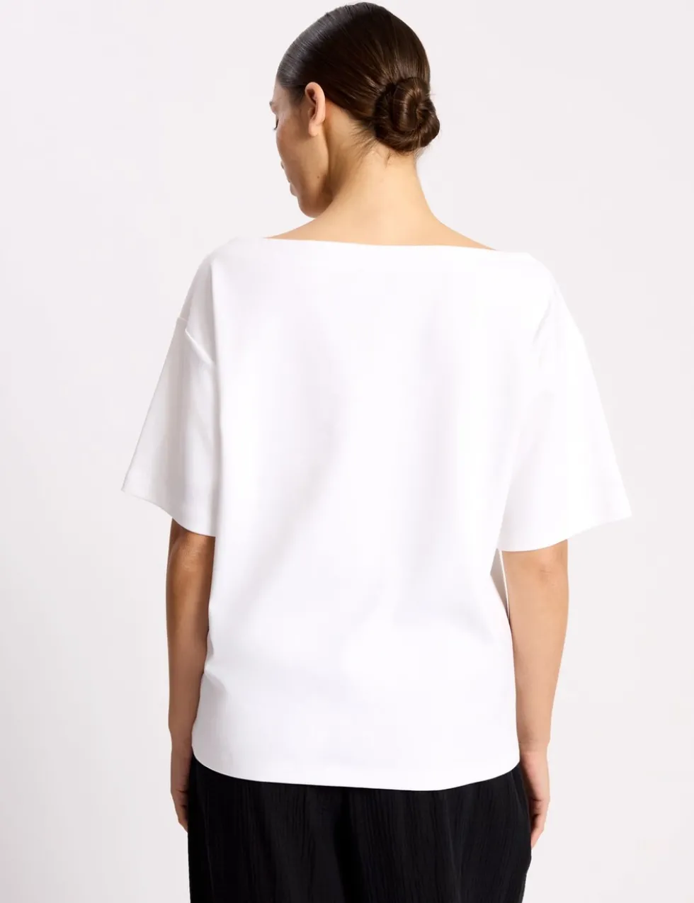 Pure Cotton Off The Shoulder T-Shirt