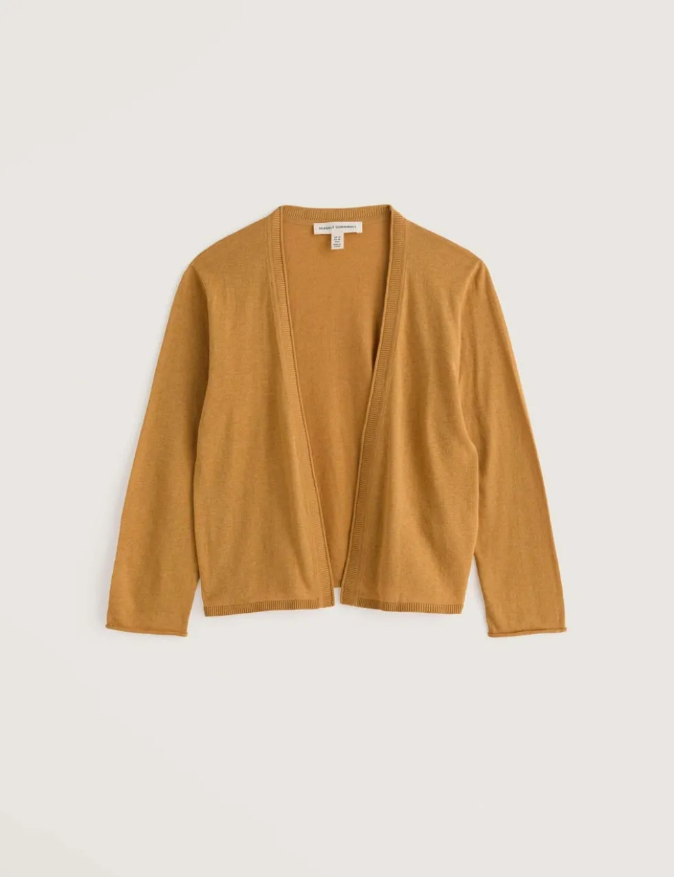 Pure Cotton Open Front Cardigan