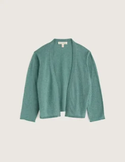 Pure Cotton Open Front Cardigan