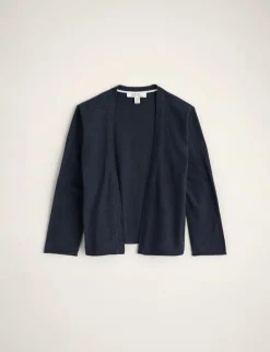 Pure Cotton Open Front Cardigan