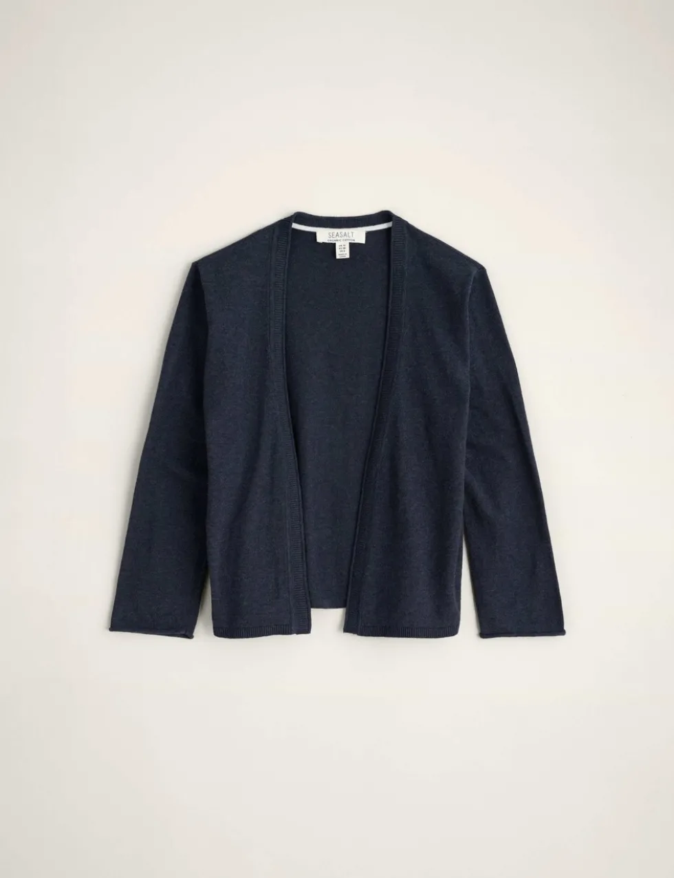 Pure Cotton Open Front Cardigan