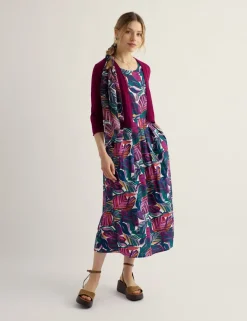 Pure Cotton Open Front Cardigan