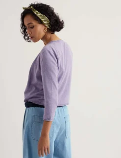 Pure Cotton Open Front Cardigan